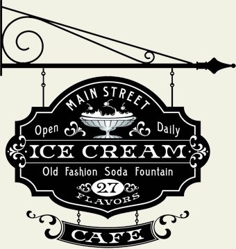 bordes clásicos Vintage Signage Design, Victorian Signage, Victorian America, Store Signs Design, Logo Ice Cream, Sign Shapes, Vintage Exterior, Vintage Signage, Cafe Sign