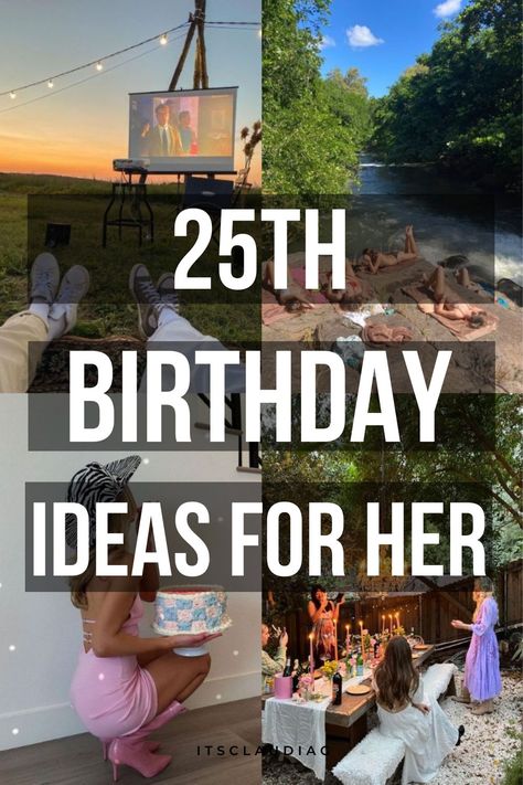 I’m turning 25 this year and I was desperately looking for 25th birthday ideas. Luckily I found this that shows you super original and cute 25th birthday ideas for her. Humour, 25th Theme Party Ideas, Birthday Ideas For 25 Year Old Woman, Birthday Party Ideas 26 Year Old, 25 Year Birthday Ideas, 25 Year Old Birthday Ideas Party Themes, Birthday Ideas 25 Years Old, 25 Birthday Decoration Ideas For Her, Birthday Ideas For 25th Birthday