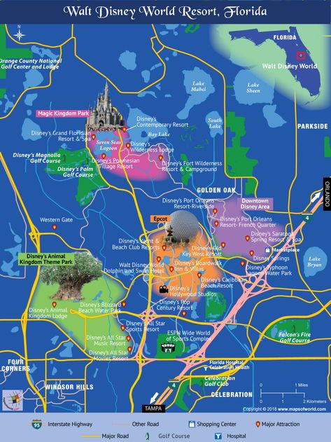 Disney World Map Map Of Disney World Resorts, Walt Disney World Map, Map Of Disney World, Disney Springs Map, Disney Maps, D2 Summit, Disney Map, Disney World Map, Map Table