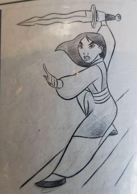 Mulan sketch Mulan Easy Drawing, Mulan Sketch Drawing, How To Draw Mulan, Mulan Drawings Easy, Mulan Drawings Sketches, Disney Mulan Drawings, Mulan Drawings, Mulan Sketch, Mulan Drawing