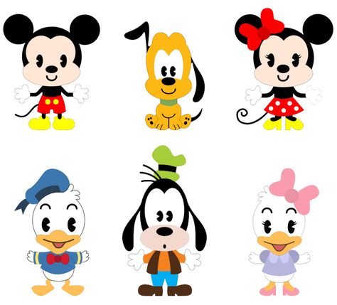 Personagens Mickey e seus amigos | #daJuuh Disney Kawaii Drawings, Disney Characters Cricut, How To Draw Winnie The Pooh Easy, Cute Disney Characters Drawing, Disney Kawaii, Kawaii Mouse, Adjective Meaning, Lindo Disney, Mickey Mouse Y Amigos