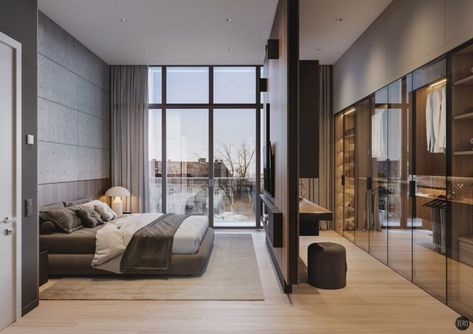 Bedroom Ideas For Couples Modern, Modern Luxury Bedroom, تصميم للمنزل العصري, Modern Bedroom Interior, Luxury Bedroom Design, Dark Furniture, Bedroom Closet Design, Luxury Bedroom Master, Bedroom Bed Design