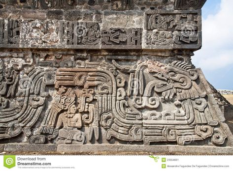 Mesoamerican Architecture, Aztec Architecture, Feathered Serpent, Maya Art, Ancient Aztecs, Aztec Culture, Mayan Art, Aztec Tattoo, Ancient Mayan