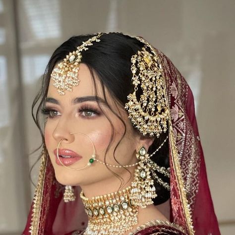 Soft Bridal Glam, Indian Bridal Makeup Looks, Mohsin Naveed Ranjha, Bridal Glam, Asian Bridal Dresses, Pakistan Fashion, Fancy Makeup, Bridal Makeup Looks, Soft Glam