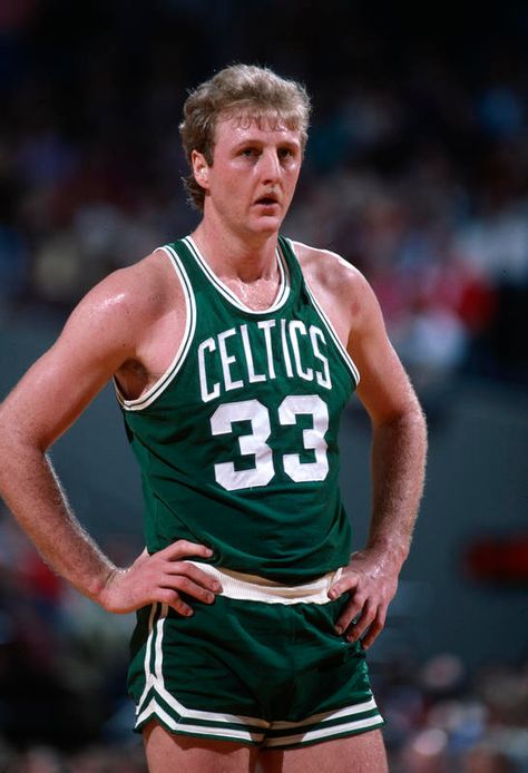 To me at least even as someone who is not a fan of the #BostonCeltics, but respects that great franchise and their history, #LarryBird is simply the best forward of all-time.   When I think of Larry Legend, I think of the great chess or pool player who is always thinking 3 moves ahead, because he's so much smarter than anyone else on the court.    #NBA Houston Rockets, Dominique Wilkins, Nba Legends, Nba Stars, Basketball Legends, Larry Bird, Boston Sports, Celebrity Tattoos, Basketball Player