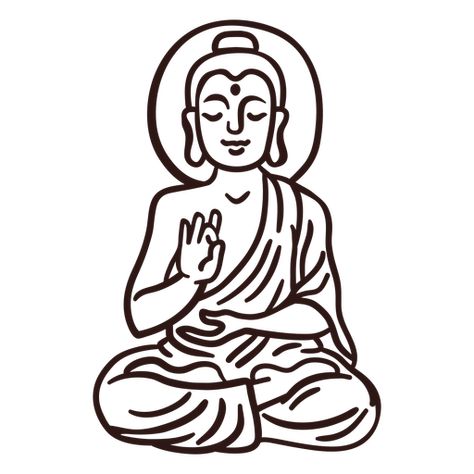 Gautama Buddha Drawing, Buddha Draw, Easy Buddha Drawing, Buda Drawing, Skater Doodles, Buddha Drawing Easy, Buddism Tattoo Ideas, Buddha Outline, Buddha Line Art