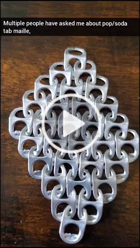 Pop Top Crafts, Pop Can Art, Pop Can Crafts, Soda Tab Crafts, Pop Can Tabs, Can Tab Crafts, Soda Can Tabs, Pop Tab Crafts, Soda Tab