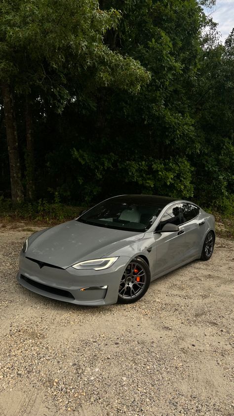 Tesla model s plaid grey wrap Gray Tesla Model 3, Grey Tesla Aesthetic, Model S Plaid Tesla, Grey Tesla Model 3, Tesla Model S Plaid Wallpaper, Tesla Model S Wrap, Tesla Model Y Grey, Nardo Grey Cars, Tesla New Model