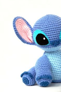 Roxy's Crochet Crochet Aurigami, Crochet Rabbit Free Pattern, Stitch Amigurumi, Lilo En Stitch, Lelo And Stitch, Lilo Und Stitch, Disney Crochet Patterns, Stitch Toy, Stitch Doll