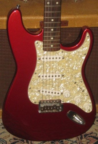 1986 Fender Stratocaster Red $595.00 Fender Stratocaster Red, Guitar Fingers, Pretty Guitars, Hello Kitty House, Classic Nursery, Guitar Obsession, Cheap Guitars, Pedal Board, Fender Guitar