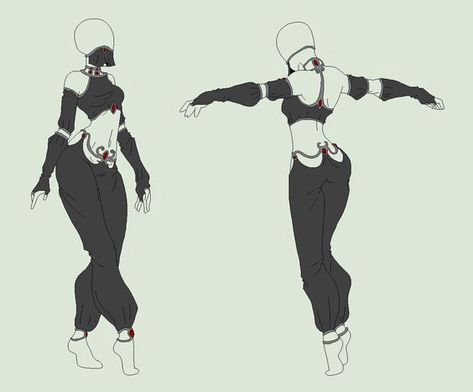 Cute Ninja Outfit, Shoe Design Ideas Drawing, Anime Character Fashion Outfits, One Leg Over The Other Sitting Reference, Black Dress Drawing Character Design, Cool Ninja Outfits, Ninja Clothes Reference, Black Anime Outfits, Black Outfits Drawing