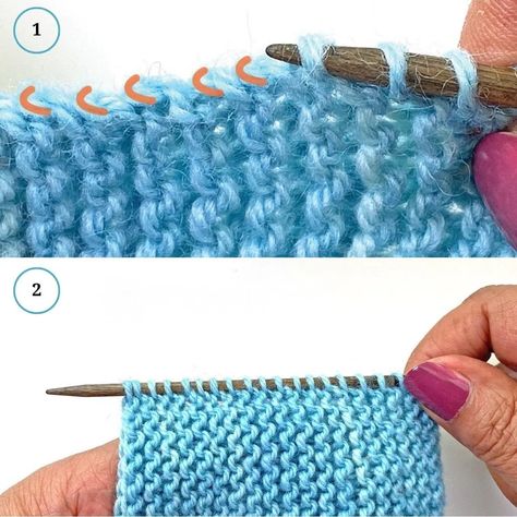 Picking up stitches without knitting Knitting Pick Up Stitches, Picking Up Knitted Stitches, Pick Up Stitches Knitting, Picking Up Stitches In Knitting, How To Pick Up Stitches In Knitting, Pick Up And Knit, Knitting Knowledge, How To Purl, Knitted Edges