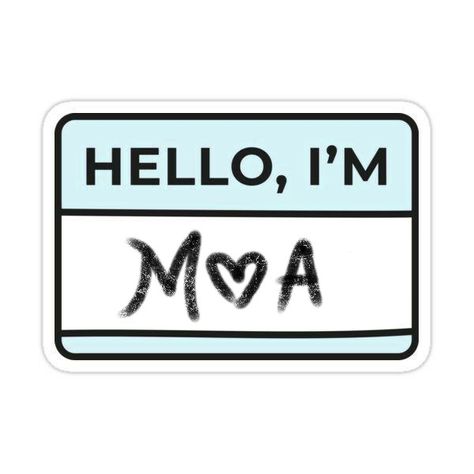 hello, i'm MOA name tag (TXT) Txt Printables Stickers, Txt Stickers Aesthetic, Moa Txt Logo, Txt Stickers Printable Aesthetic, Hello Im Sticker, Txt Stickers Printable, Hello I Am Sticker, Kpop Stickers Aesthetic, Txt Doodle