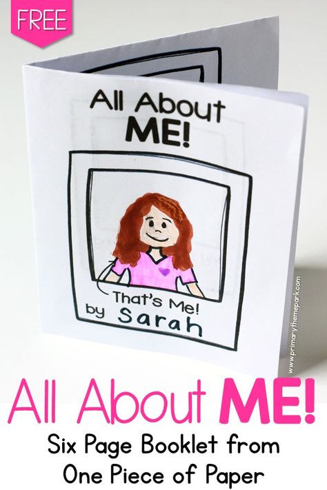 All About Me Booklet, Crafts Kindergarten, All About Me Preschool Theme, Me Preschool Theme, All About Me Crafts, All About Me Printable, Get To Know Your Students, All About Me Book, All About Me Art