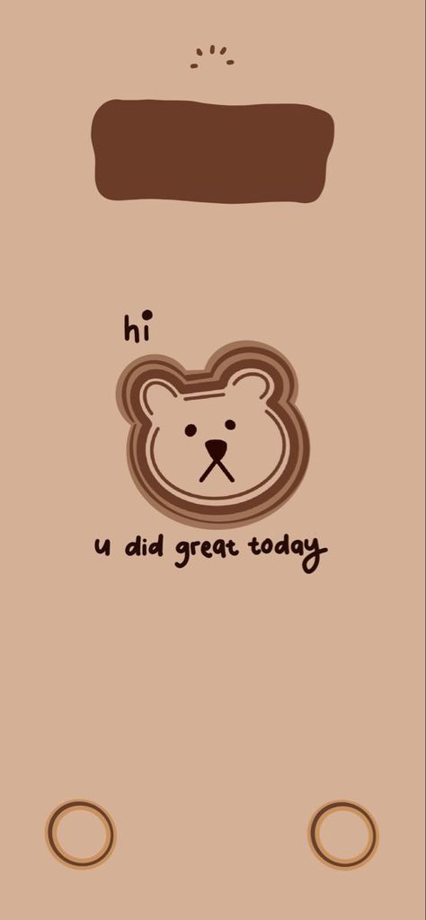 Bear Lockscreen Iphone Wallpapers, Bear Wallpaper Lockscreen, Kawaii Brown Wallpaper, Cute Brown Bear Wallpaper, Cute Emoji Wallpaper Iphone, Wallpaper Iphone Brown, Bear Lockscreen, Brown Bear Wallpaper, Bear Wallpaper Aesthetic