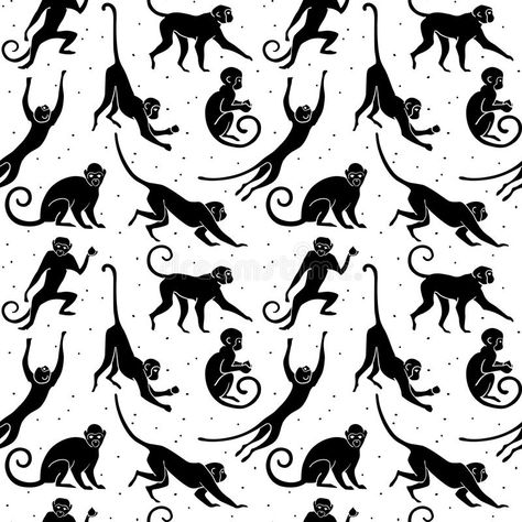 Monkey Silhouette, Monkey Drawing, Traditional Tattoo Old School, Monkey Illustration, Monkey Logo, Monkey Tattoos, Monkey Pattern, Logo Design Set, Monkey Design