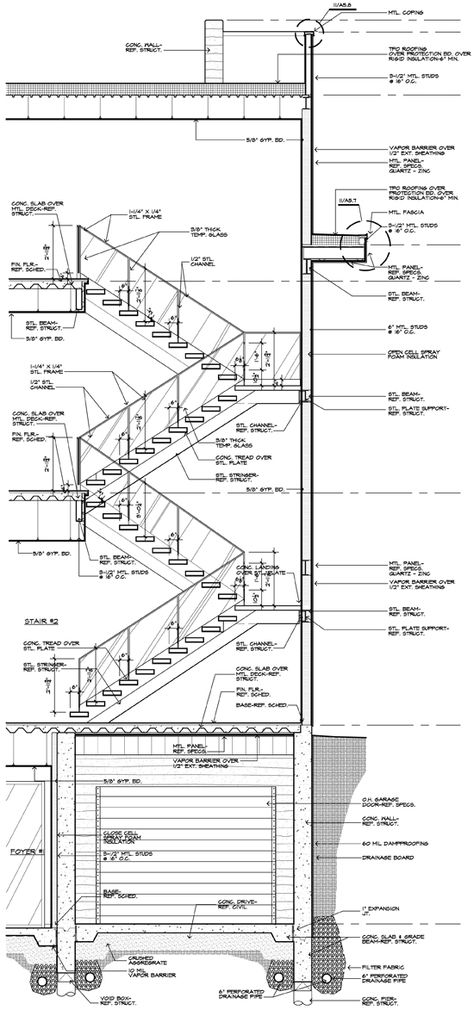 Modern Stairs – The Timeline  On June 11, 2012, in Materials and Products, Modern House, My Work, by Bob Borson Stair Drawing, Stairs Plan, Stair Construction, Stairs Modern, How To Draw Stairs, Perspective Architecture, Texture Architecture, Collage Architecture, Poster Architecture