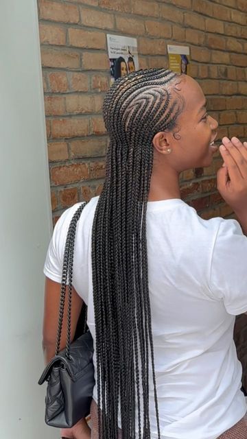 -Braids By ABC on Instagram: "Style: Freestyle Straight Backs 😍 Hair supplied * Location: N.W Washington D.C 📌 #bohoknotlessbraids - OUR PRICE LIST IS POSTED ON OUR WEBSITE - ( link in bio ) 🚨 order your growth oil today we will be shipping out tomorrow 🚨 Walk in ONLY 🚫 Call Before walking in 🚫 No extra guest 🚫 #protectivestyles #braidstyles #dmvstylists #dmvbraiders #dmvstitchbraids #dmvknotlessbraids #invisiblelocs #bohoknotlessbraids #mediumknotless #curlybraids" Back Braids, Straight Backs, Straight Back Braids, Back Braid, Curly Braids, Braiding Styles, African Hair Braiding Styles, Stitch Braids, Hair Supplies