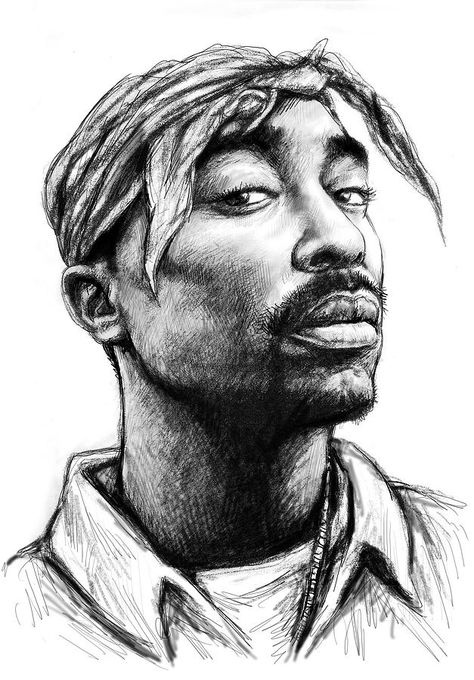 Tupac Shakur Art Drawing Sketch Portrait Painting Tupac Shakur Art, 2pac Art, Tupac Art, Seni Pop, Arte Hip Hop, Tupac Pictures, Hip Hop Artwork, Istoria Artei, Pop Art Drawing