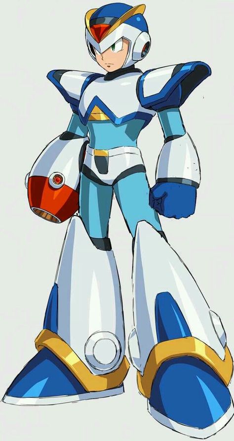 X full armor Maverick Hunter, Light Armor, Megaman Series, Mega Man Art, Infinite Art, Megaman X, Capcom Art, Astro Boy, Marvel Vs