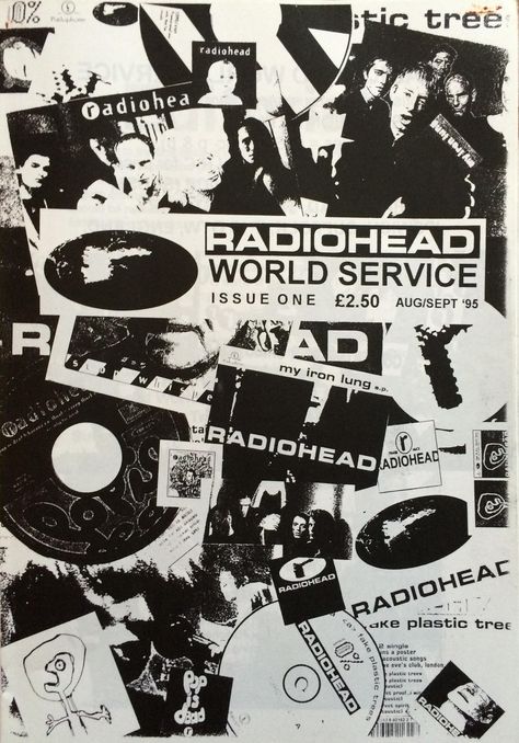 World Service-Radiohead fanzine Clothes, Music, Radiohead, Music Poster, Handmade Gift