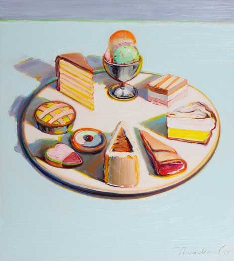 Art, Cake, Dessert, Wayne Thiebaud, Pop Art