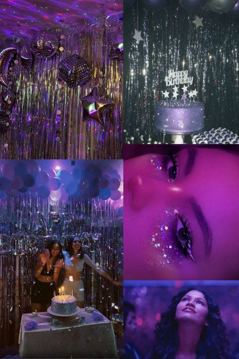 Birthday Party Themes Euphoria, 18th Birthday Euphoria Theme, 18th Birthday Party Ideas Euphoria, Euphoria Debut Theme, Nightclub Birthday Party Ideas, How To Make Birthday Decorations, Soiree Euphoria, Euphoria 18th Birthday Party, Euphoria Birthday Outfit