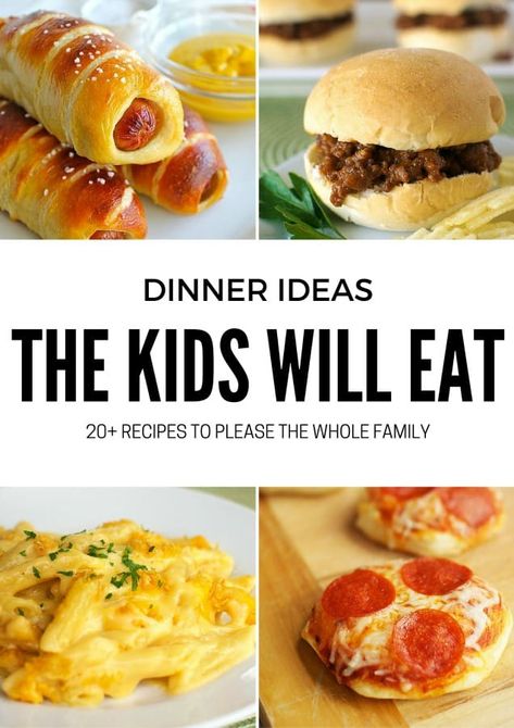 20+ Dinner Ideas the Kids Will Love Easy Dinners For Kids, Picky Eaters Dinner, Picky Eaters Kids, Easy Homemade Pizza, Food Charlatan, Easy Meals For Kids, Kid Friendly Dinner, Think Food, Fun Dinners