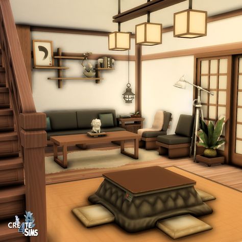 Japanese House || | Patreon Japanese House Ideas Bloxburg, Japanese Bedroom Bloxburg, Japanese Style House Sims 4, Sims 4 House Japanese, Sims 4 Japanese Living Room, Japanese Themed House, Japanese House Sims 4 Cc, Sims 4 Japanese Bedroom, Japanese Traditional House Interior