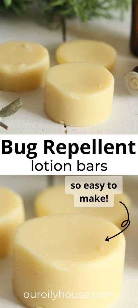 Bug Repellent Lotion, Homemade Bug Repellent, Diy Bug Repellent, Lotion Bars Recipe, Herbal Remedies Recipes, Salve Recipes, Diy Lotion, Lotion Bar, Herbal Recipes