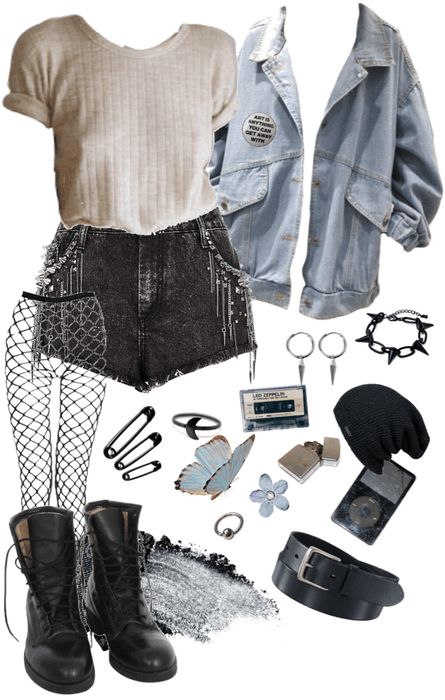 80s Edgy Fashion, Outfit Mood Board Grunge, 2015 Tumblr Aesthetic Outfits, 2015 Outfits Tumblr, Band Outfits Aesthetic, Summer Outfits Aesthetic Grunge, Tumblr Outfits Grunge, Grunge Night Out Outfits, Grungy Fall Outfits