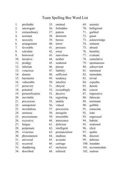 Team Spelling Bee Word List Difficult Spelling Words, Difficult Words To Spell, Difficult Spelling Words English, Words For Spelling Bee, Adult Spelling Bee Words, 8th Grade Spelling Words, Hard Spelling Words, Hard Spelling Bee Words, Spelling Bee Practice