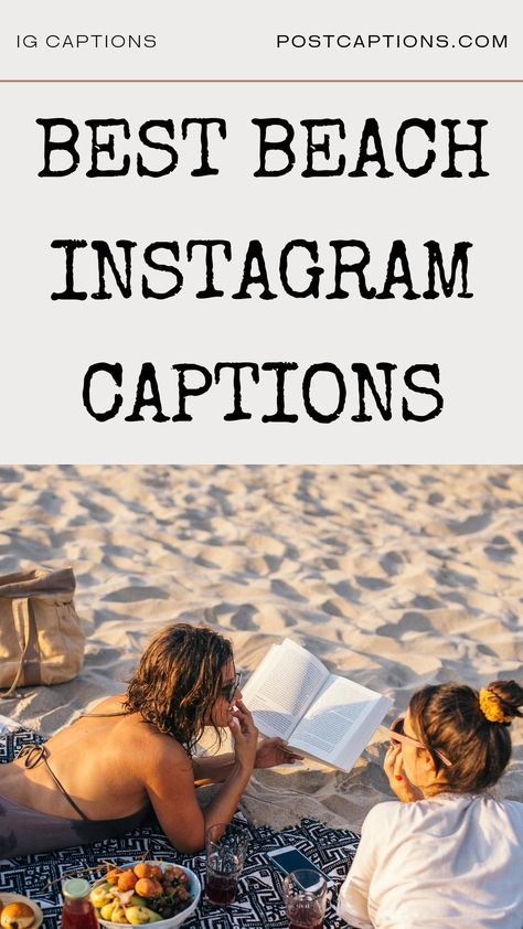 If you're looking for the perfect caption to describe your beach photos, look no further. We've got everything from funny quips to inspiring quotes that will help capture the feeling of sand between your toes and sun on your skin. Soak up the summer vibes with these perfect beach captions! Beach Ig Captions| Beach Insta Captions| Beach quotes for Instagram Beach Vibes Captions For Instagram, Goa Beach Captions, Ocean Ig Captions, Ig Captions Beach Day, Beach Friends Captions For Instagram, Beach Captions For Instagram Friends, Caption Beach Pictures, Beach Picture Quotes Instagram, Summer Beach Quotes Instagram