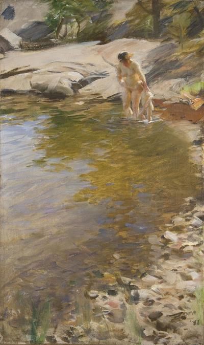 Impressionism, Anders Zorn, Gardner Museum, Hur Man Målar, Classic Paintings, Traditional Paintings, Art Google, Figure Painting, Culture Art