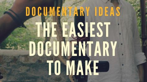 At times you may find yourself feeling overwhelmed by choosing the subject of your film, it paralyzes your progress. Here's one simple idea to get you started.. Documentary Ideas Inspiration, Documentary Ideas, Filmmaking Inspiration, Documentary Filmmaking, Summative Assessment, Independent Film, Film Maker, Film Making, Editing Writing