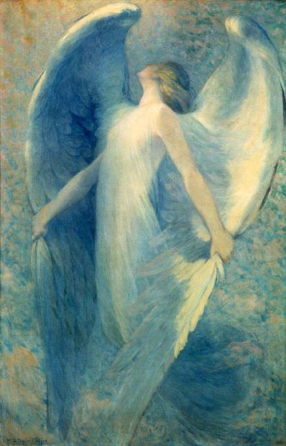 This is beautiful art!  ''The Angel'' by William Baxter Palmer Closson (1848 – 1926) Angel Artwork, I Believe In Angels, Angels Among Us, Angel Painting, Angels In Heaven, Guardian Angels, Angel Pictures, A4 Poster, Angels And Demons