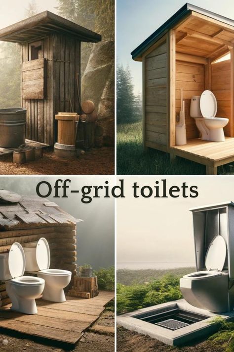 Discover the best off-grid toilets for an eco-conscious lifestyle. Perfect for tiny homes, cabins, and outdoor adventures! Tap to explore features, benefits, and why each makes a great eco-choice on our blog. 🌱💧 #SustainableLiving #EcoFriendlyHome #OffGridLiving Luxury Off Grid Bathroom, Off Grid Luxury Cabin, Off The Grid Tiny House, Off Grid Homestead Houses, Off Grid Recipes, Tiny Home Off Grid, Off Grid Log Cabin, Off Grid Tiny Cabin, Offgrid Home Cabin