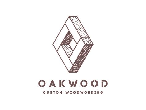 Oakwood - custom woodworking | logo by Andrea Ceolato Wood Logo Design Ideas, Wood Logo Branding, Wood Logo Design, Profitable Woodworking Projects, Wood Branding, Awesome Woodworking Ideas, Rustic Logo, Woodworking Projects Unique, Wood Logo