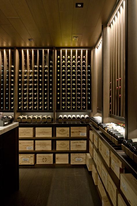 Wine Room Restaurant, Restaurant Wine Cellar, Wine Cave Design, Wine Drawer, Luxury Wine Cellar, Wine Cellar Modern, Wine Cellar Inspiration, Wine Store Design, Wine Lounge