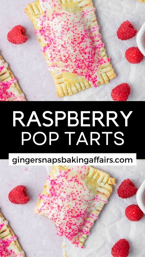 Homemade Pop Tarts Recipe, Protien Snacks, Poptart Recipe, Fruit Pastries, Pop Tarts Homemade, Tart Filling, Creative Snacks, Raspberry Tarts, Raspberry Recipes