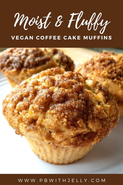 Vegan Nut Free Muffins, Coffee Cake Muffins Vegan, Vegan Cinnamon Roll Muffins, Vegan Muffins Cinnamon, Vegan Gluten Free Muffin Recipes, Best Vegan Muffin Recipes, Vegan Baked Breakfast, Plant Based Muffin Recipes, Easy Vegan Breakfast Muffins