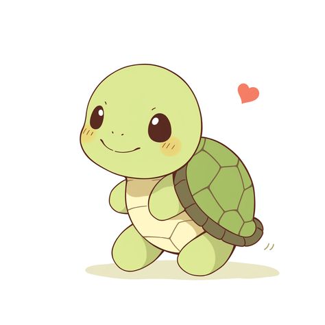 Cute turtle, adorable animals and nature Animated Turtle Drawing, Cute Drawings Turtle, Turtle Cute Cartoon, Cute Animal Drawings Cartoon, Baby Turtle Drawing, How To Draw A Turtle, Turtle Drawing Cute, Cute Turtle Wallpaper, Cute Sea Turtle Drawing