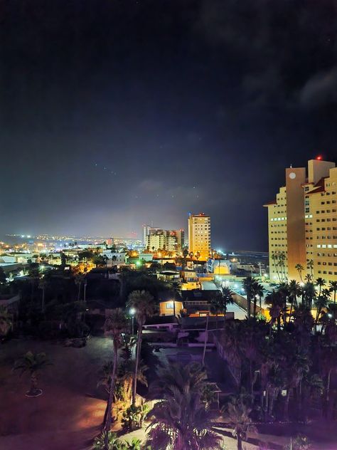 A simple night in Rosarito Baja Mexico Mexico, Rosarito Beach, Rosarito Mexico Aesthetic, Mexico At Night, Rosarito Mexico, Rosarito Baja California, Beach At Night, Baja California, Night In