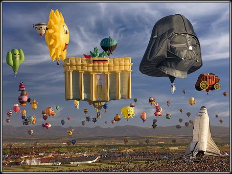 Hot air balloons. Can you imagine walking outside and looking up and seeing this? Albuquerque Balloon Festival, Albuquerque Balloon Fiesta, Air Balloon Festival, Hot Air Balloon Festival, Balloon Festival, Festival 2022, Big Balloons, Air Balloon Rides, Land Of Enchantment