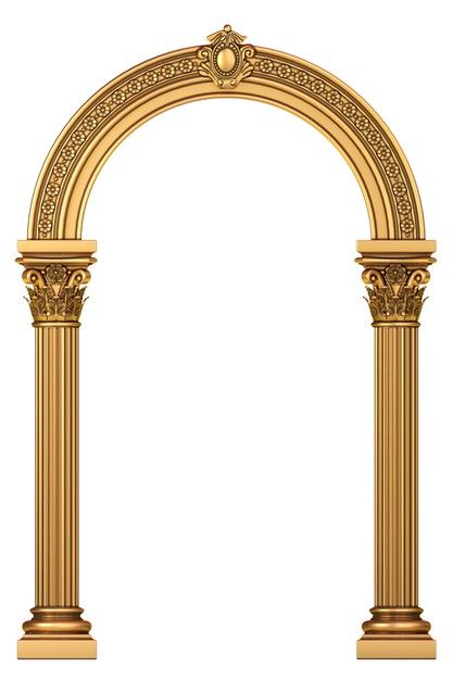 Golden luxury marble classic arch with c... | Premium Photo #Freepik #photo #frame #vintage #ornament #luxury Wedding Doodles, Molduras Vintage, Pillar Design, Photoshop Backgrounds Free, Frame Border Design, Luxury Marble, Temple Design, Banner Background Images, Digital Borders Design