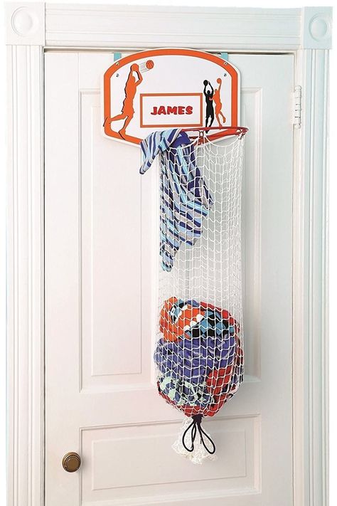 PRICES MAY VARY. DUNK YOUR DIRTY LAUNDRY AWAY – help kids keep their dirty clothes off the floor by giving them a fun way to dunk and shoot their way to a cleaner room with this basketball laundry hamper OVER THE DOOR LAUNDRY HAMPER – easy to install space saving over the door hamper conveniently hangs over the back of most doors. Use it as clothes hamper for bedroom spaces, dorm laundry hamper, or bathroom laundry hamper EASY TO USE DRAWSTRING BAG – features a quick release drawstring clasp to Door Laundry Hamper, Door Hamper, Girlie Apartment, Baddie Room Ideas, Basketball Theme Room, Street Room, Cozy Maximalism, 2000 Era, Rooms Decorations