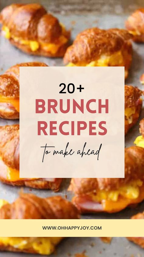 Breakfast foods that your crowd can't get enough of! Whether you have a brunch party or inviting people over for breakfast, these breakfast ideas will be crowd pleasers! From casseroles to yogurt parfais and low carb brunch menus, get recipe ideas! Simple Easy Brunch Ideas, Brunch For Four People, Brunch Sandwiches For A Crowd, Birthday Breakfast Party Ideas, Brunch For Dinner Ideas, Carry In Breakfast Ideas, Brunch Food Ideas For A Crowd, Brunch Entertaining Ideas, Mimosa Breakfast Ideas