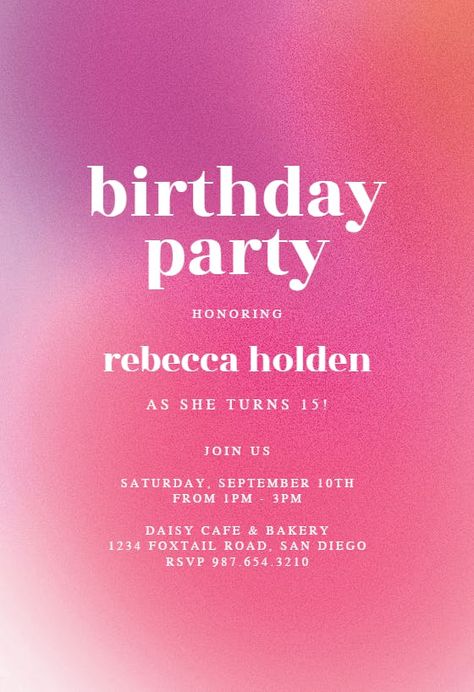 Pink Party Invite Template, An Invitation To A Party, Invite Design Template, 19 Birthday Invitations, Pink Disco Birthday Party Invitation, Preppy Birthday Invitations Template, 17 Birthday Invitations, Cute Birthday Invites, Pink Party Invitation Template