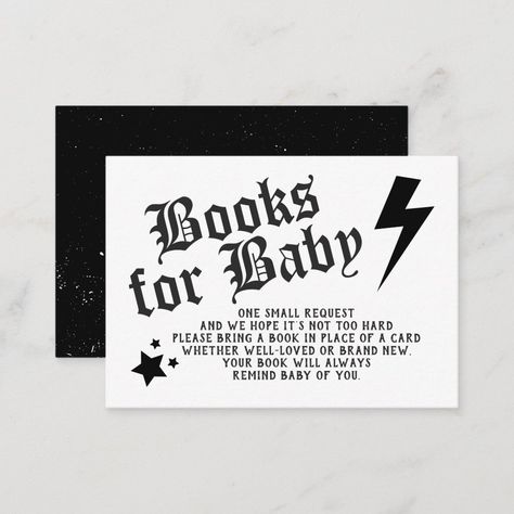 This Rock N Roll Baby Shower Book Request pairs perfectly with our Guitar Baby Shower invite! Welcome your little one with a rockin baby shower. Punk Rock Baby Shower Ideas, Edgy Baby Shower Theme, Punk Baby Shower Ideas, Warped Tour Baby Shower Theme, Rock A Bye Baby Shower Theme, Music Theme Baby Shower Ideas, Rock Baby Shower Ideas, Music Themed Baby Shower Ideas, Born To Rock Baby Shower Ideas