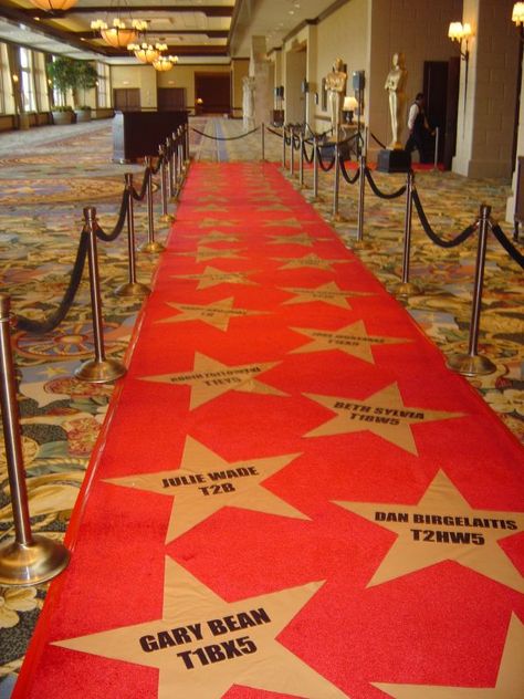 oscar after party theme | Star-studded red carpet to Oscar themed event Oscar Night Decorations, Emmy Awards Party Ideas, Awards Night Theme Events, Movie Night Prom Theme, Hollywood Marquee Sign, Coach Theme Party, Red Carpet Masquerade Party, City Hoco Theme, Stars Decorations Party